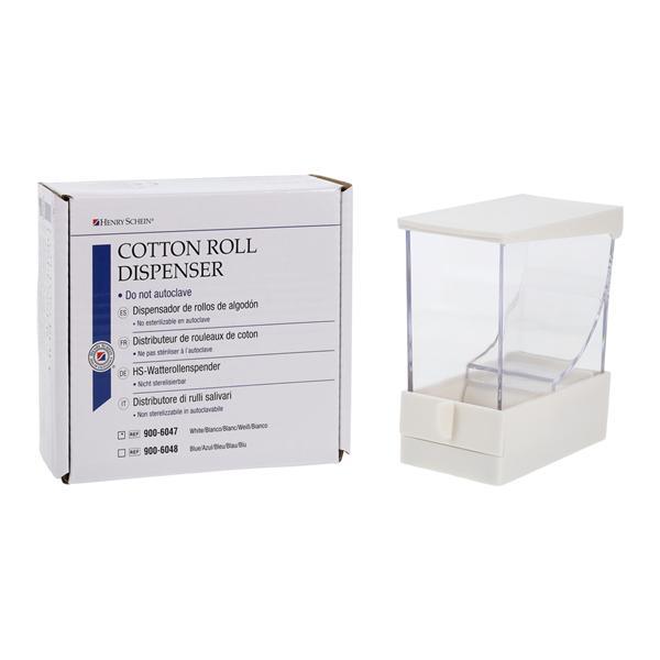 Cotton Roll Dispenser, Acrylic, Holds 50 rolls