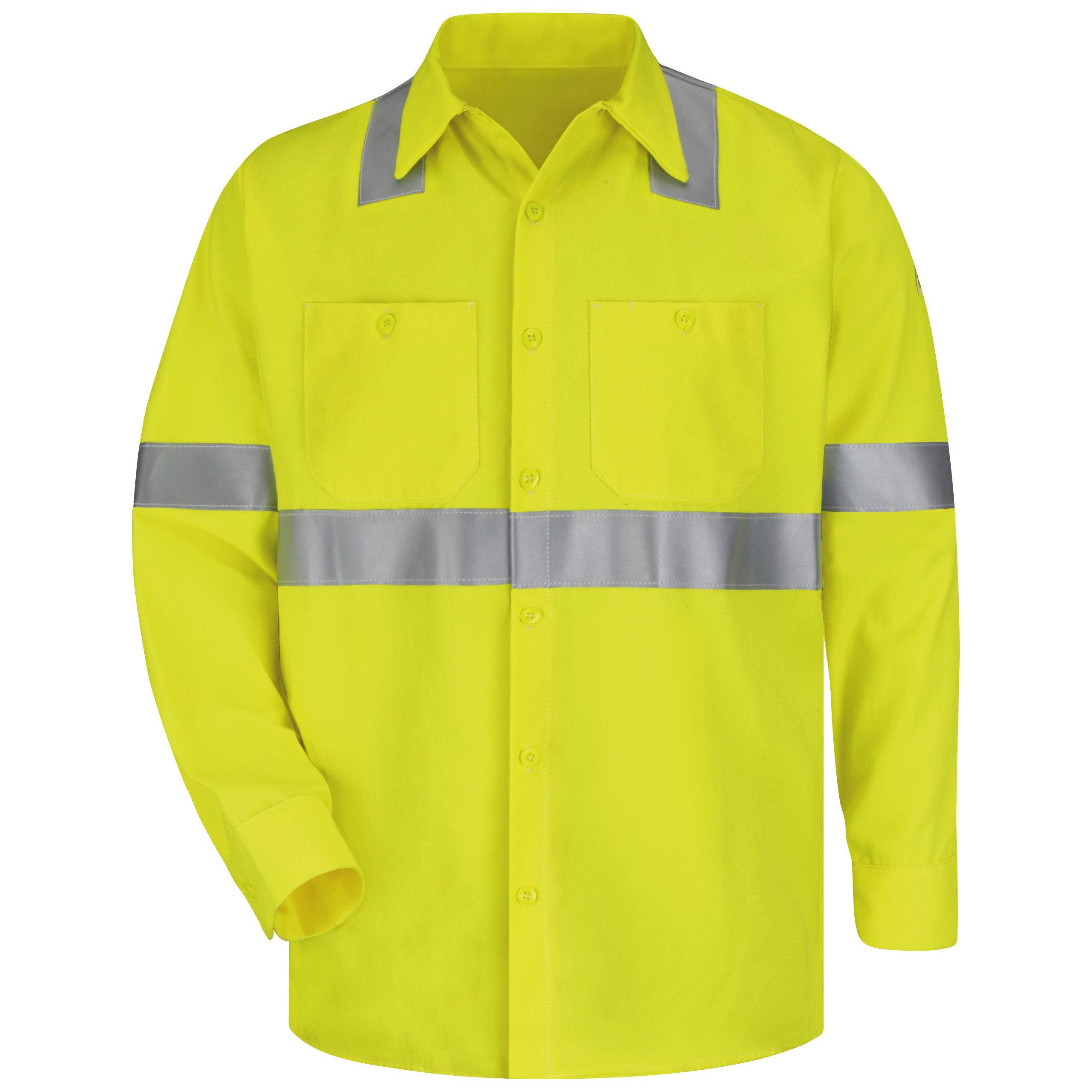 Men‘s Midweight FR Hi-Visibility Work Shirt-Bulwark