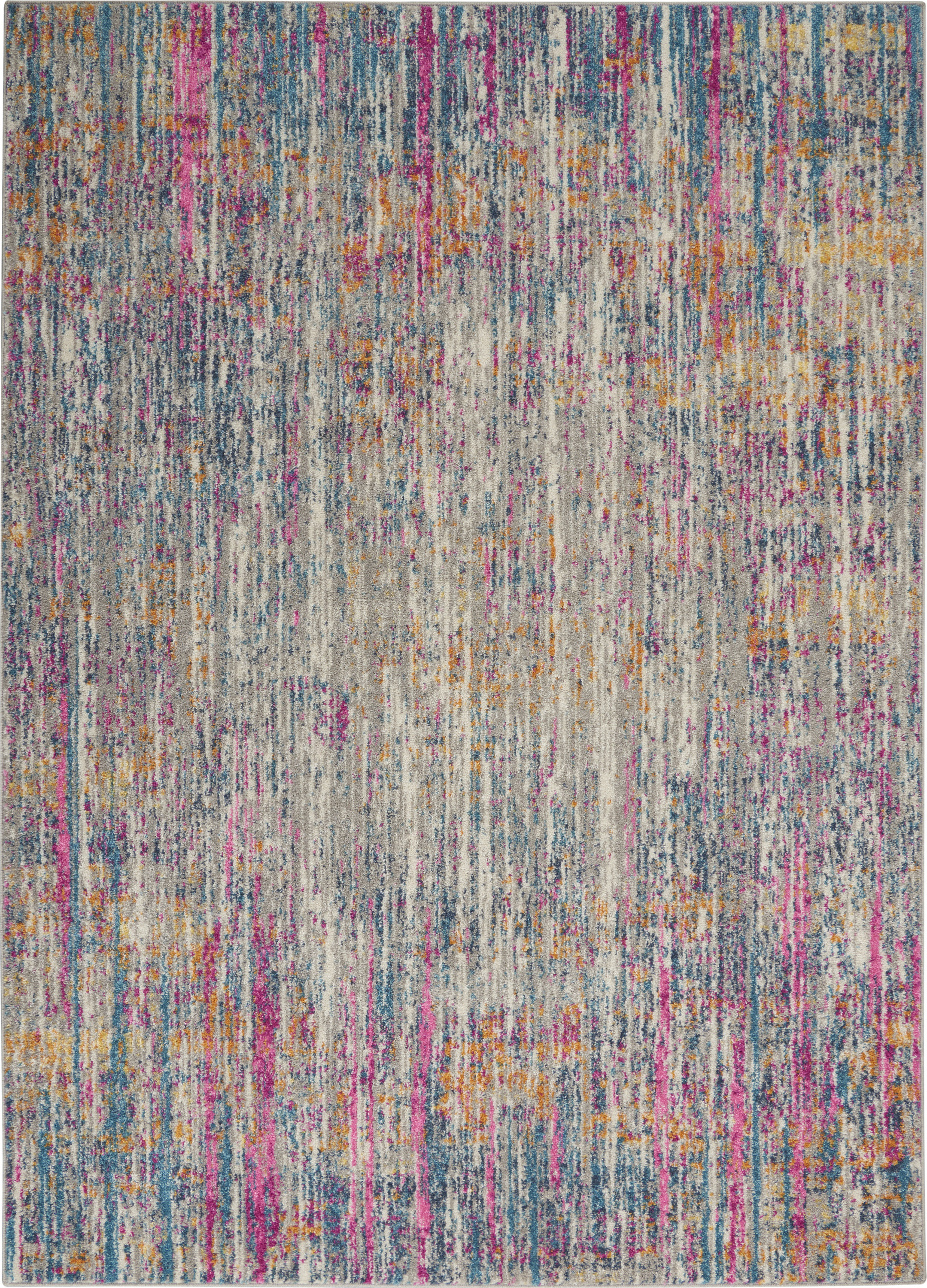 Nourison Passion 5'3" x 7'3" Ivory Multicolor Modern Indoor Rug