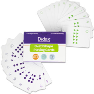 0-20 Shape Playing Cards, 84 Cards