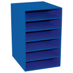 Classroom Keepers&reg; 6-Shelf Organizer, Blue, 17-3/4"H x 12"W x 13-1/2"D, 1 Organizer PAC001312