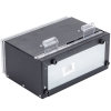 One-sided bulk unwrapped straw dispenser in black