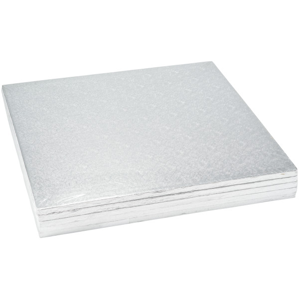 18" Square Silver Foil Cake Board