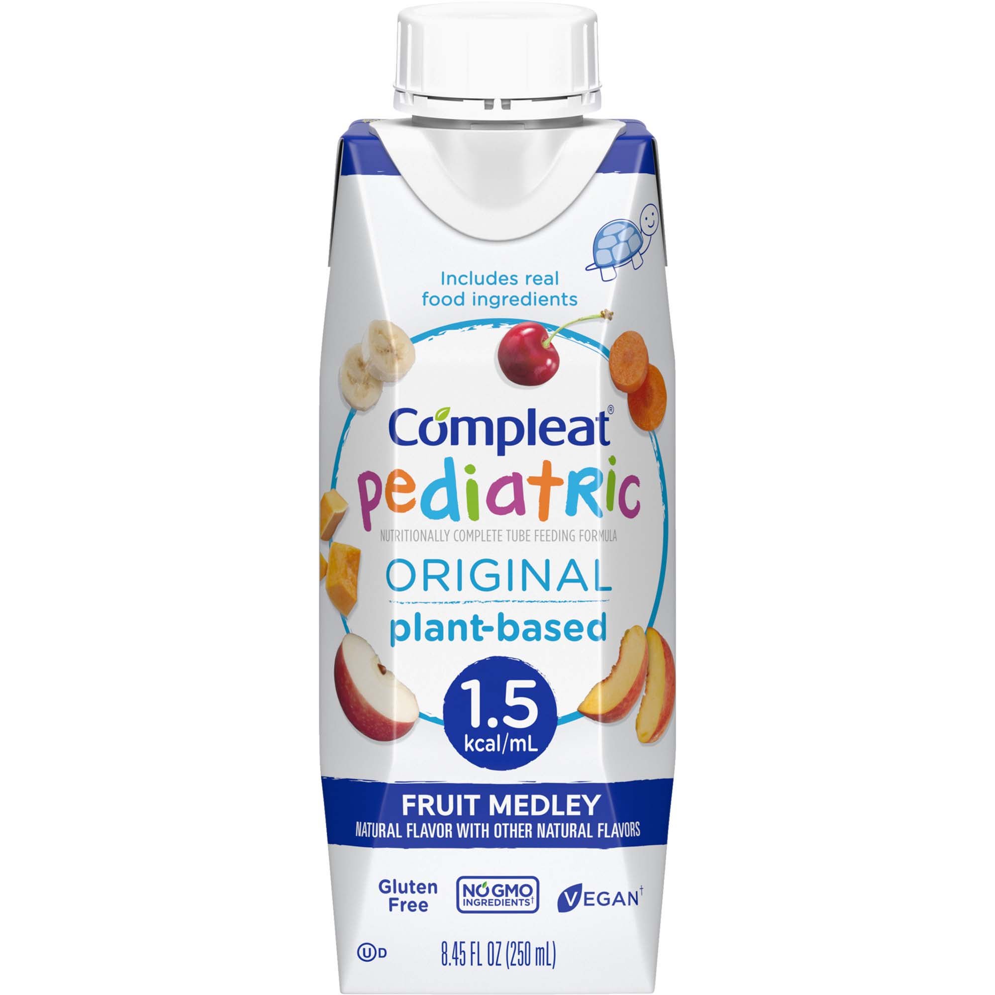 Compleat® Pediatric Original 1.5 Fruit Medley, 8.45-ounce Reclosable Carton