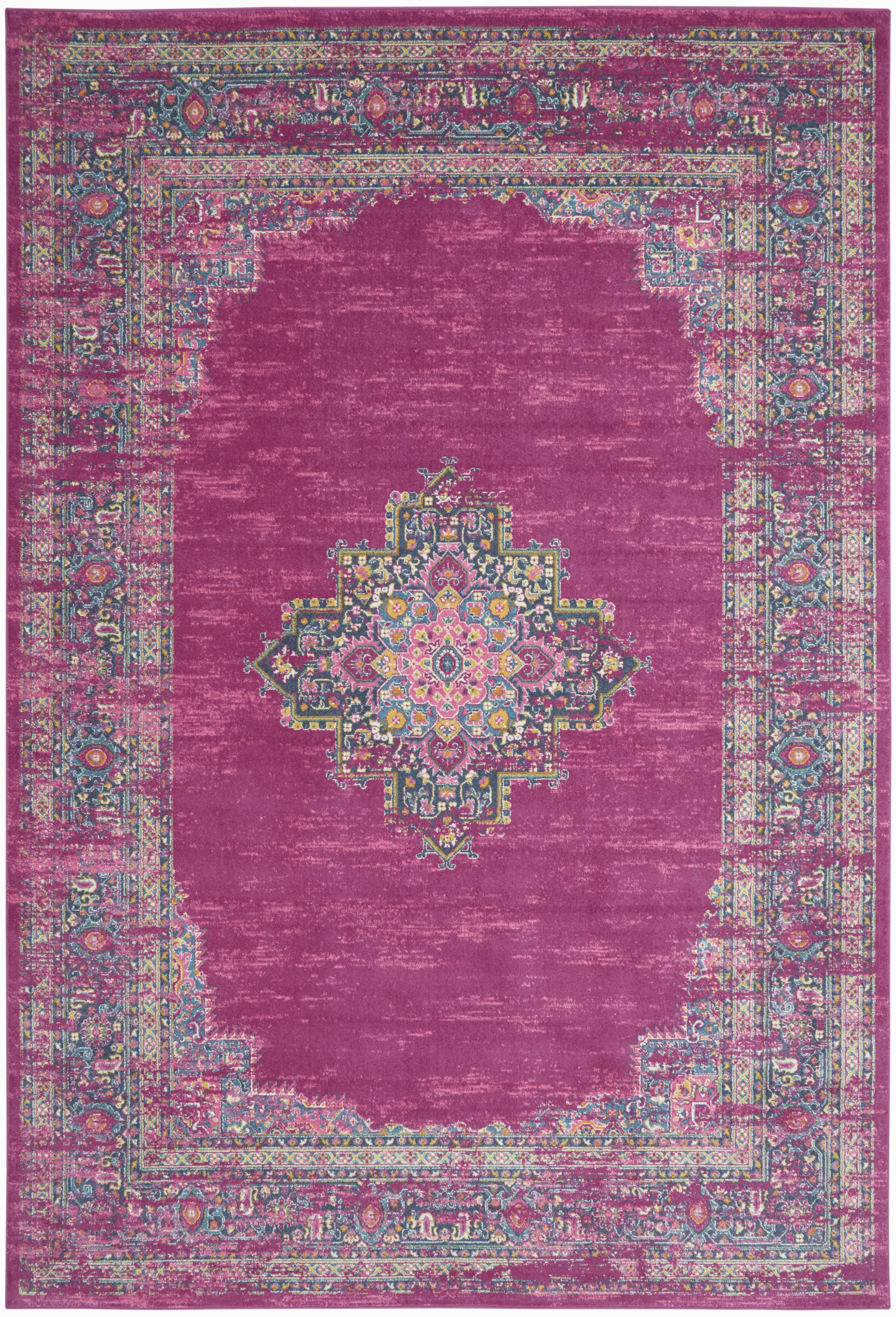 Nourison Passion 10' x 14' Fuchsia Bohemian Indoor Rug