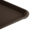10" x 14" polypropylene fast-food tray in brown