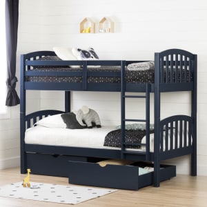 Asten - Bunk Beds and Rolling Drawers Set Asten - Bunk Beds and Rolling Drawers Set