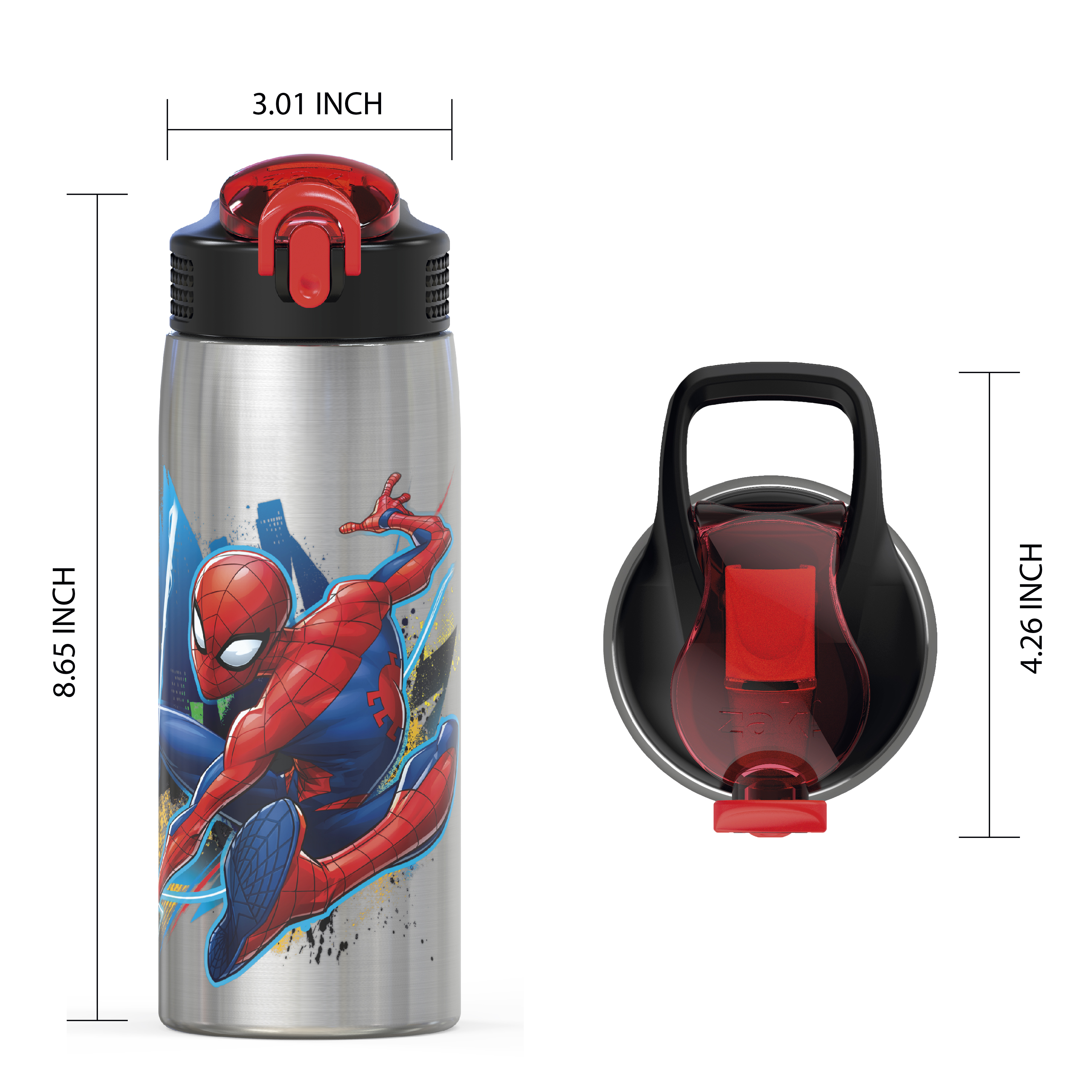 Marvel Comics 27 ounce Water Bottle, Spider-Man slideshow image 6 Marvel Comics 27 ounce Water Bottle, Spider-Man slideshow image 6