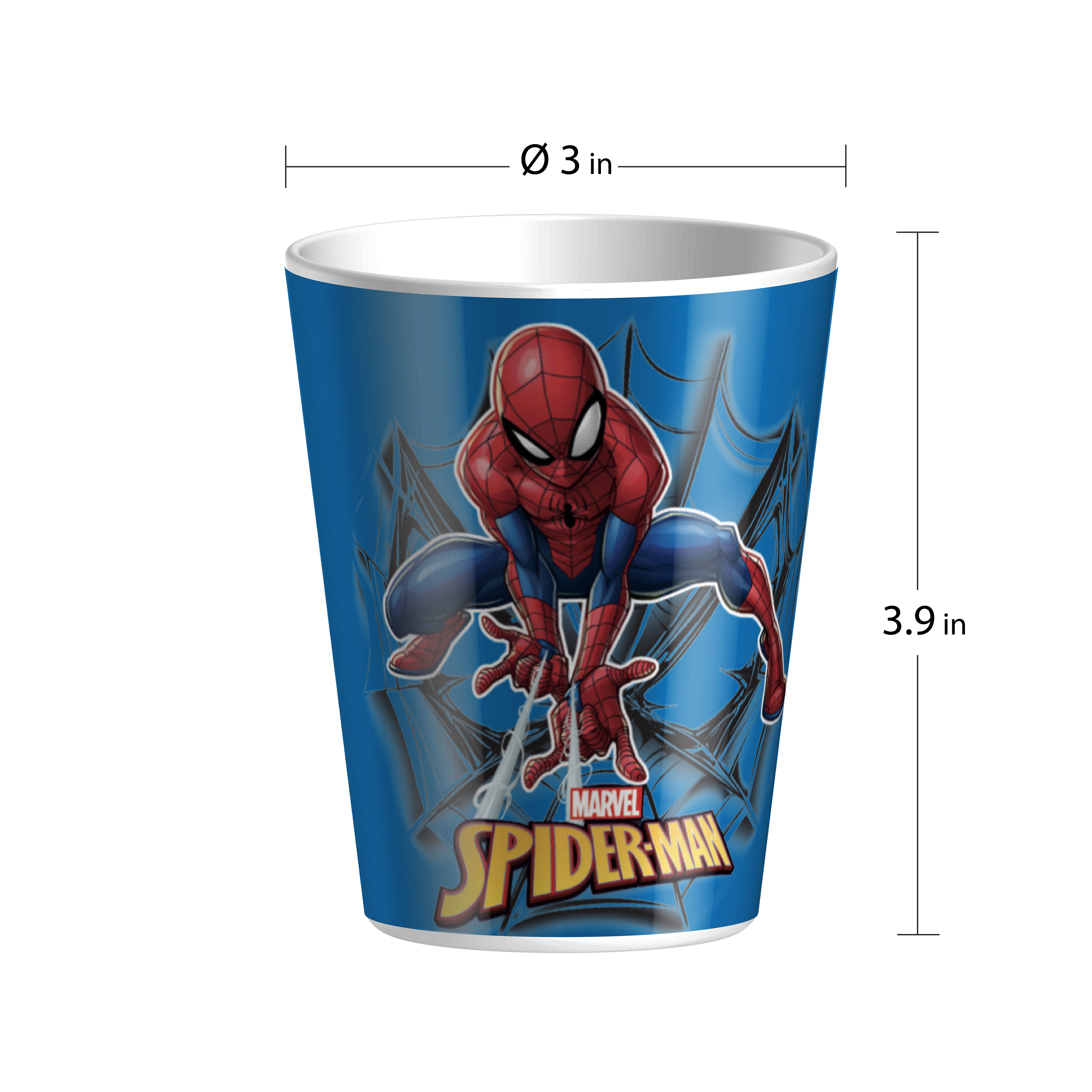Marvel Kid’s Dinnerware Set, Spider-Man, 3-piece set slideshow image 2 Marvel Kid’s Dinnerware Set, Spider-Man, 3-piece set slideshow image 2