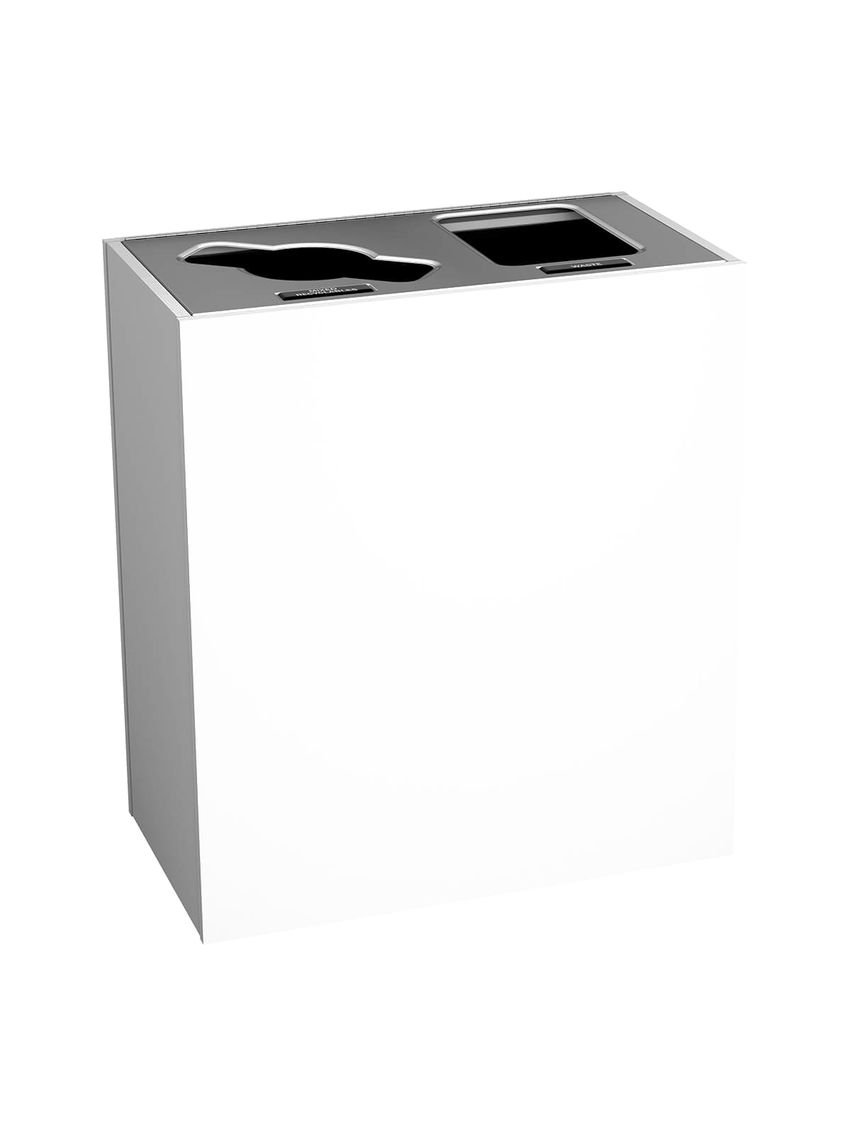 ARISTATA – Double – Kit – Select – Mixed Recyclables-Waste – Mixed-Full – Glacier