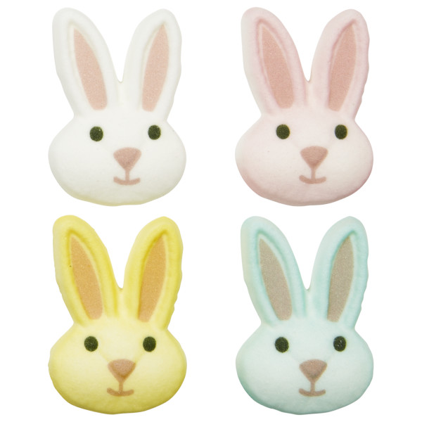 Bunny Head Assortment - Red 3 Free Dec-Ons® Decorations