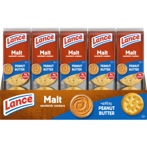 Lance® Sandwich Crackers, Malt with Peanut Butter