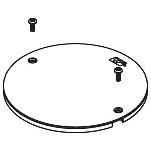 AMD8 Communications Poke-Thru Device Abandonment Plate, Gray