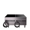 208- to 240-volt four-hob heavy-duty induction range with temperature control probe and programs