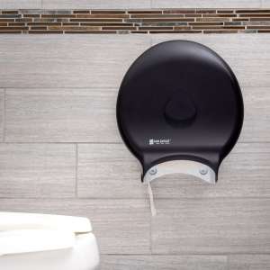 San Jamar,  Classic 12in Jumbo Bath Tissue Dispenser, Black