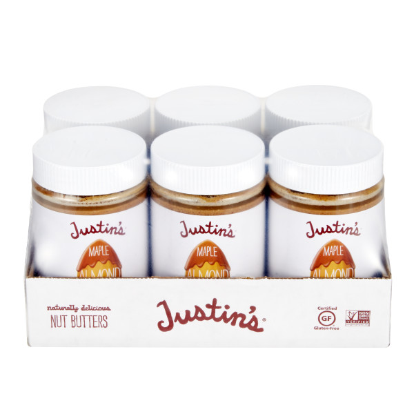 JUSTIN'S (r)Maple Almond Butter 6/16 Ounce . C1C1 - Front Center In Package (Hi Res)