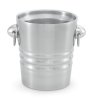 2 1/10-quart stainless steel double-wall wine bucket in satin finish with ring handles