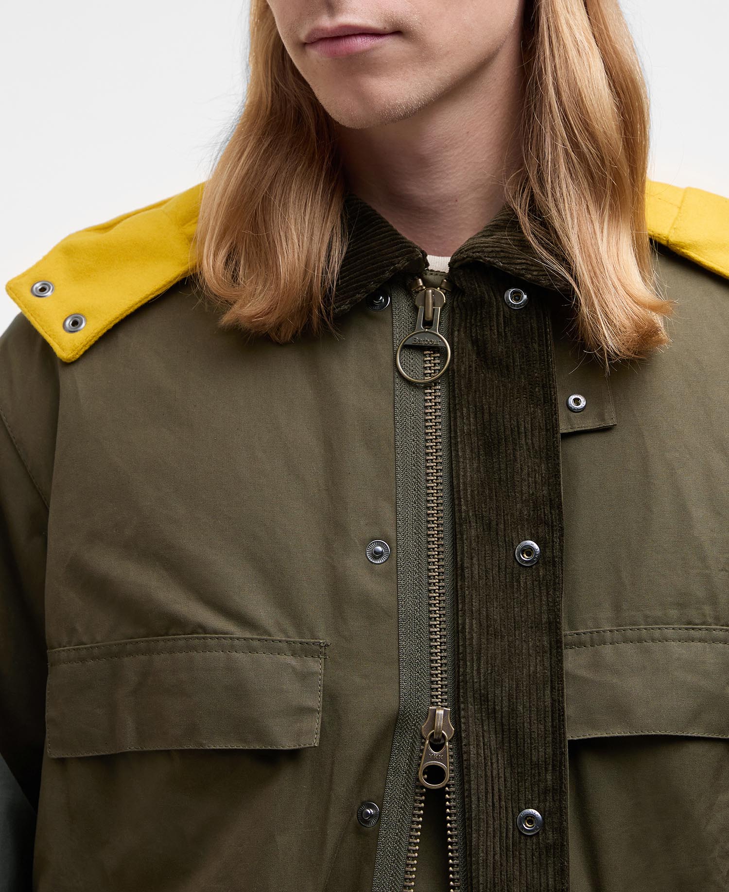 Barbour x Kaptain Sunshine Oversized Bedale Casual Field Coat image number 3