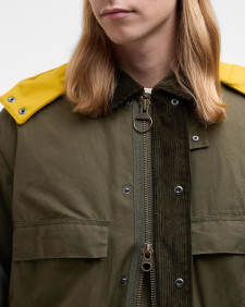 Barbour x Kaptain Sunshine Oversized Bedale Casual Field Coat Khaki Brown