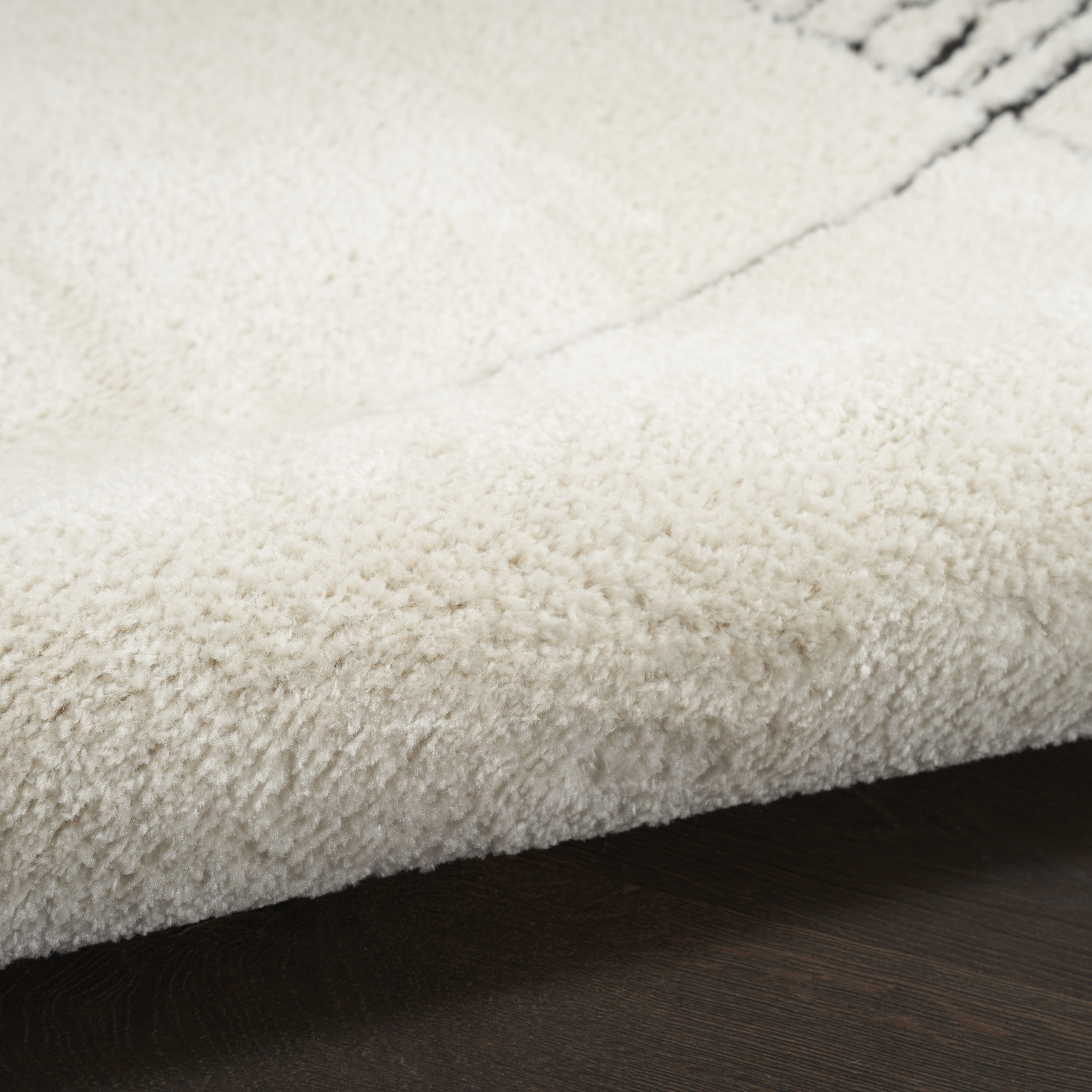 Nourison Modern Comfort 7'10" x 9'10" Ivory Black Scandinavian Indoor Rug