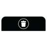 Rubbermaid Commercial, Configure, Landfill, 23 gal, Black, Receptacle Label Kit