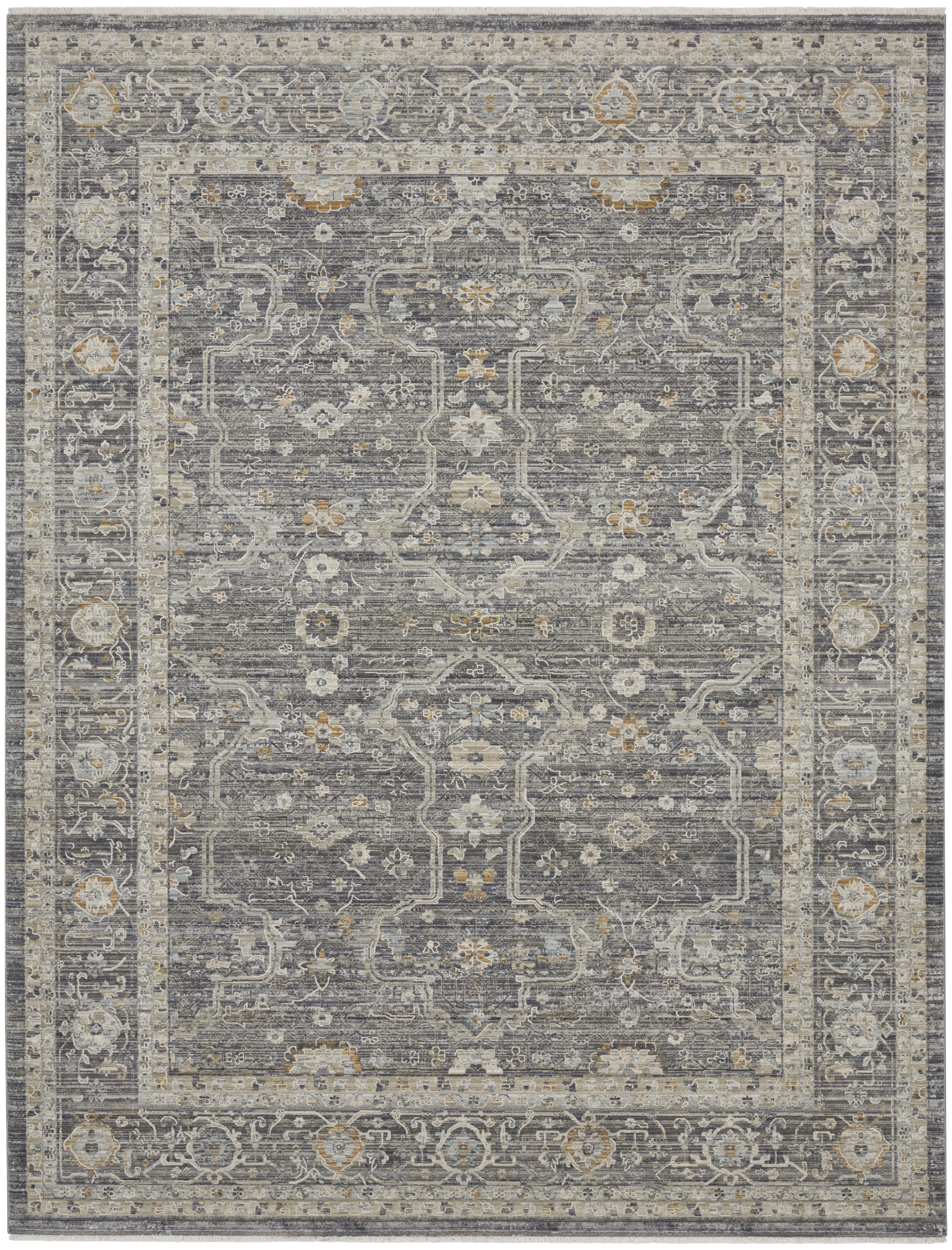 Nourison Lynx 7'10" x 10'1" Slate Multicolor Vintage Indoor Rug