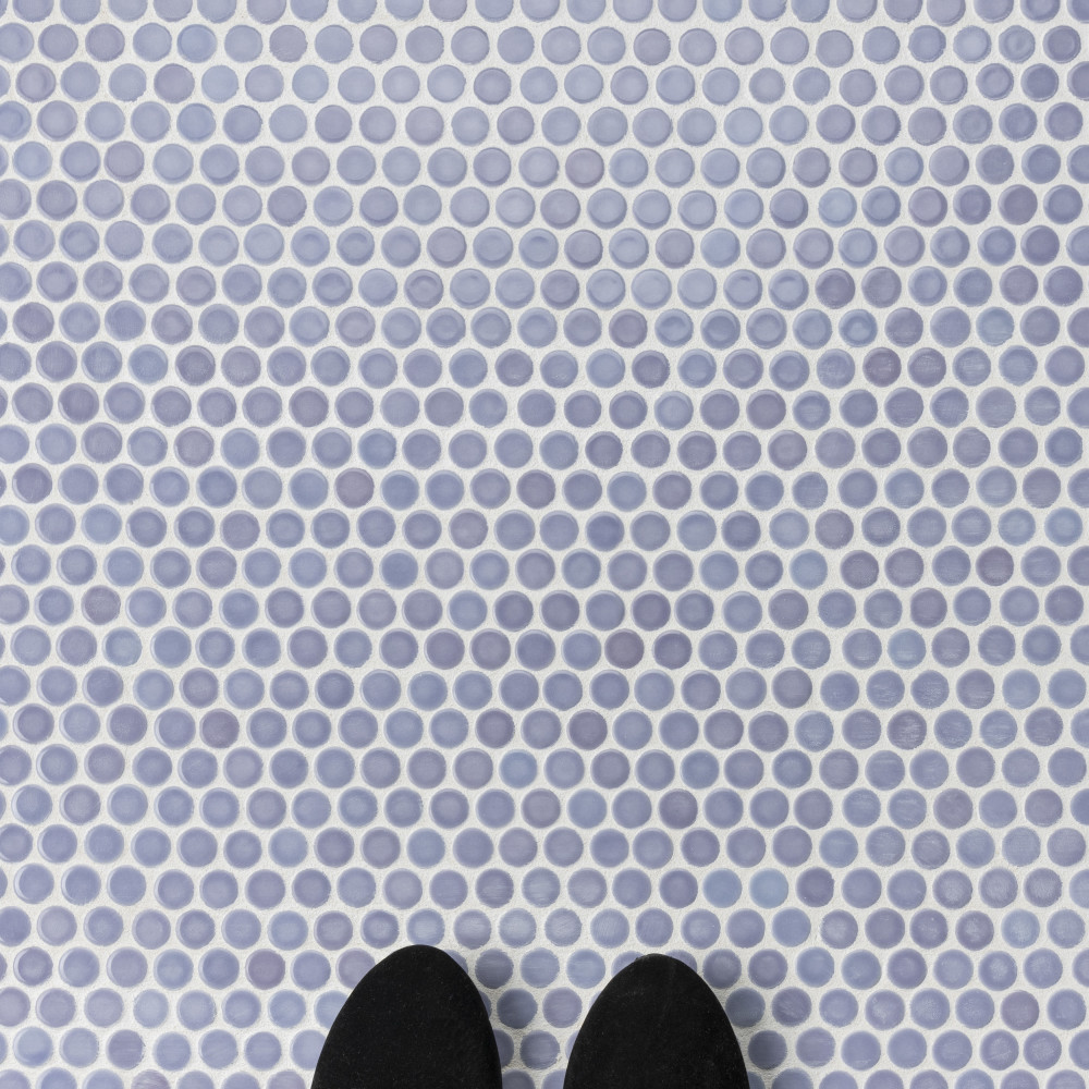 Hudson Penny Round Lavendar 11.88x12.63 Round Porcelain Floor and Wall Digital Pattern
