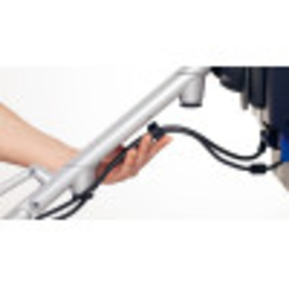 Guide cables along the arm for a neat appearance.