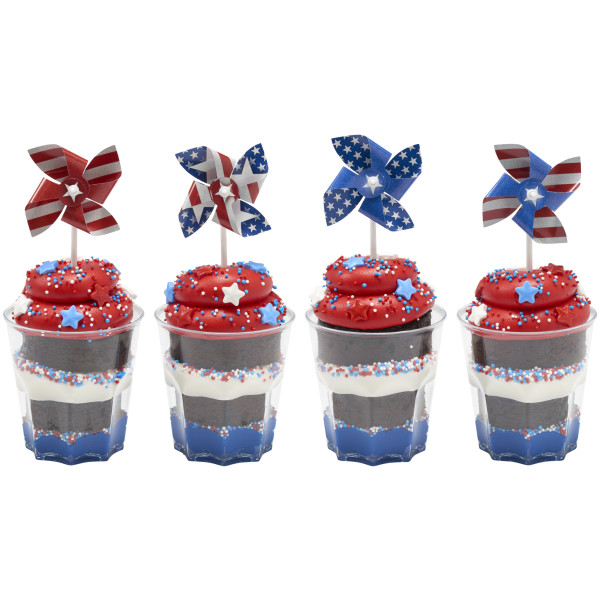 Red, White and Blue Pinwheel DecoPics®