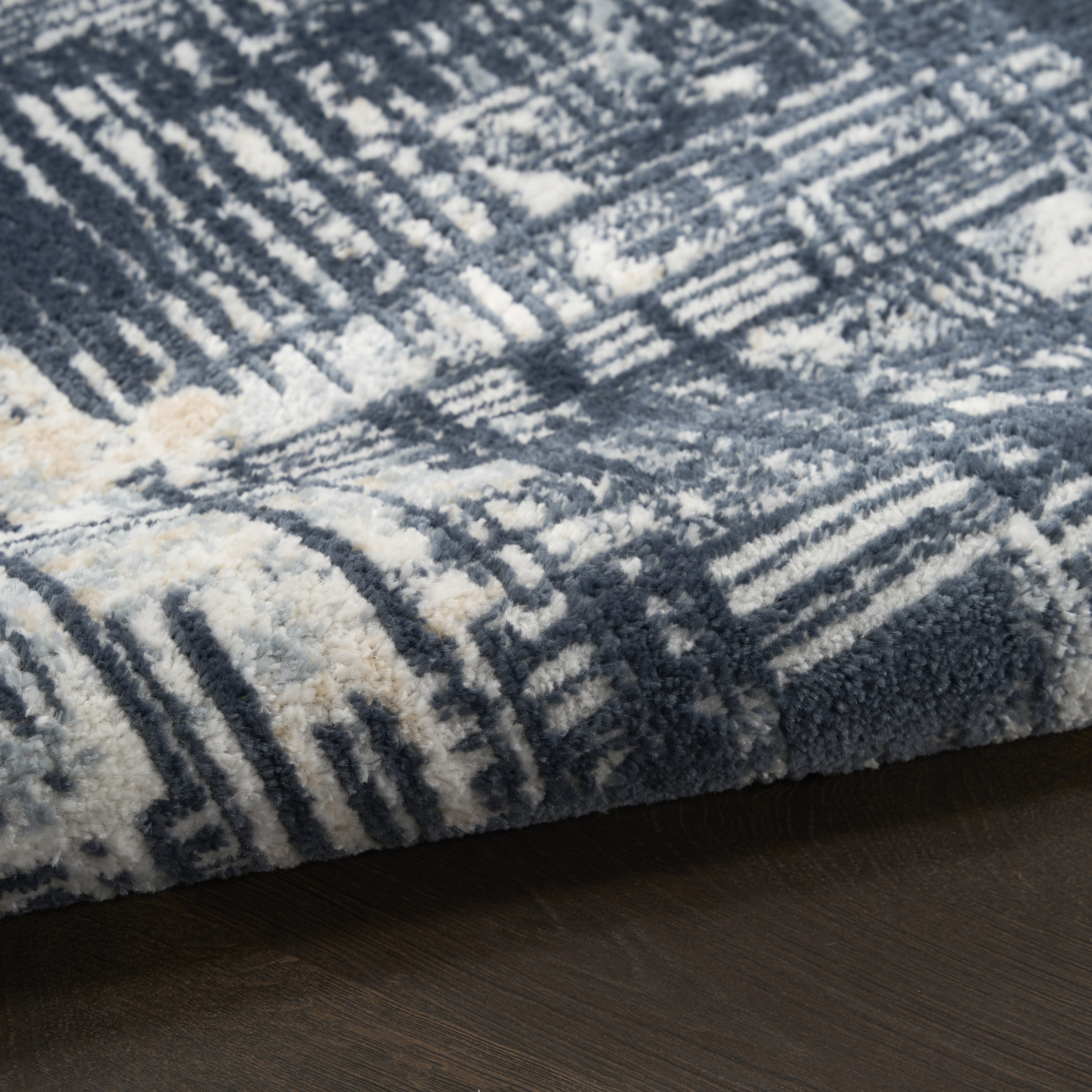 Nourison Dekor 4' x 6' Slate Modern Indoor Rug