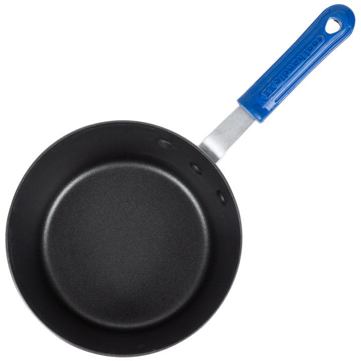 2 ¾-quart Wear-Ever® tapered saucepan with Steel Coat X3™ nonstick coating and Cool Handle® rubber grip sleeve