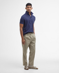 Washed-Out Sports Polo Shirt Classic Navy