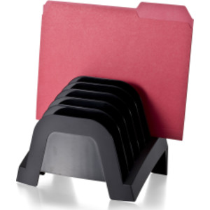 Achieva&reg; Recycled Incline File Sorter, Black