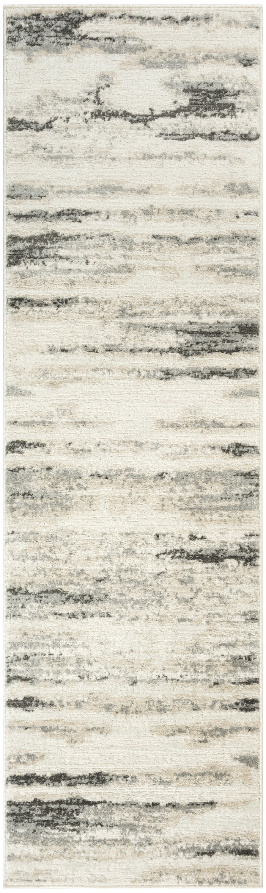 Nourison Serenity Home 2'2" x 7'6 Grey Multicolor Modern Indoor Rug