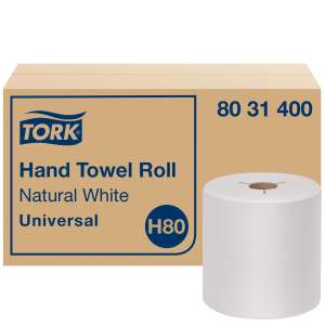 Tork, H80 Universal, 800ft Roll Towel, 1 ply, Natural White