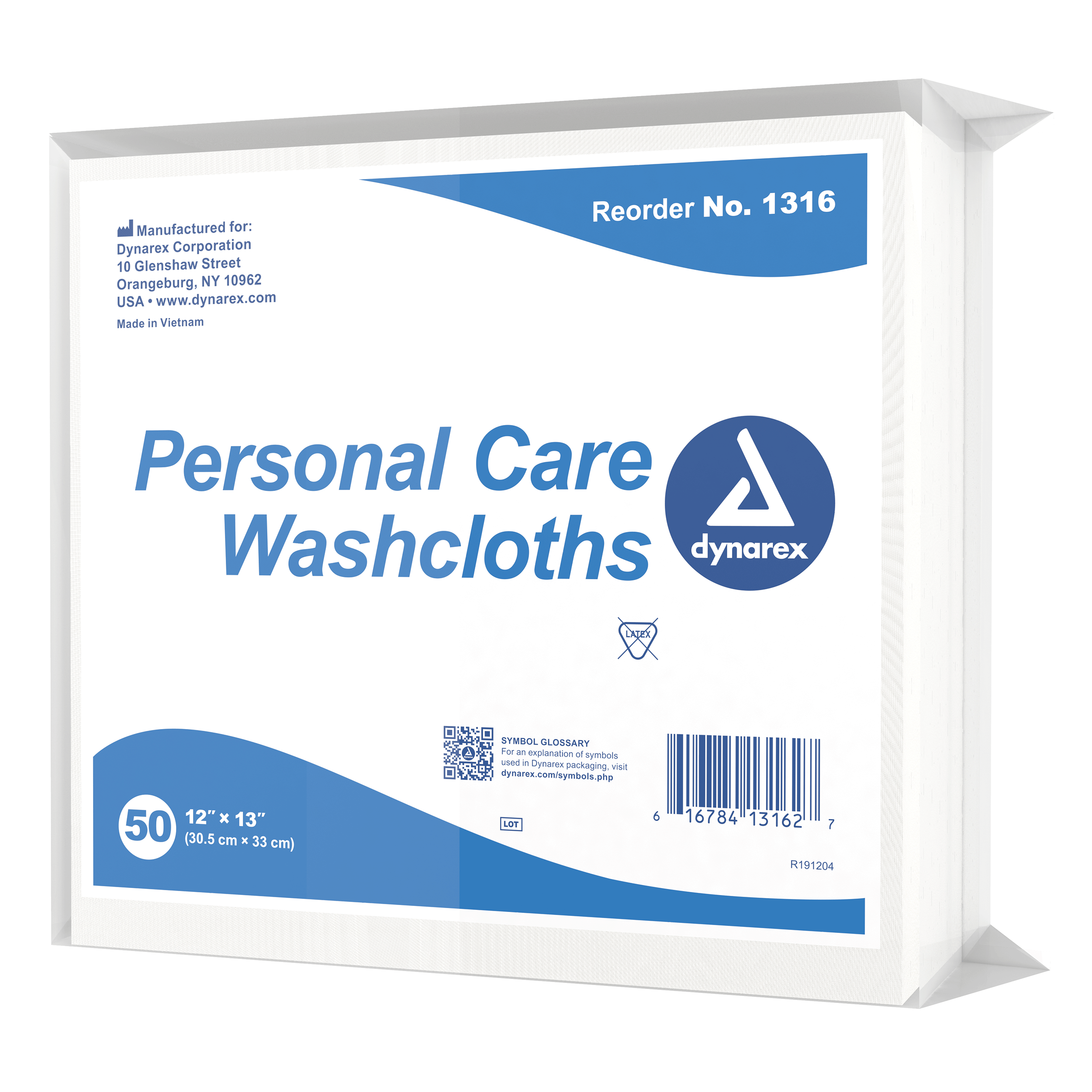 Personal Care Washcloths 12 x 13in