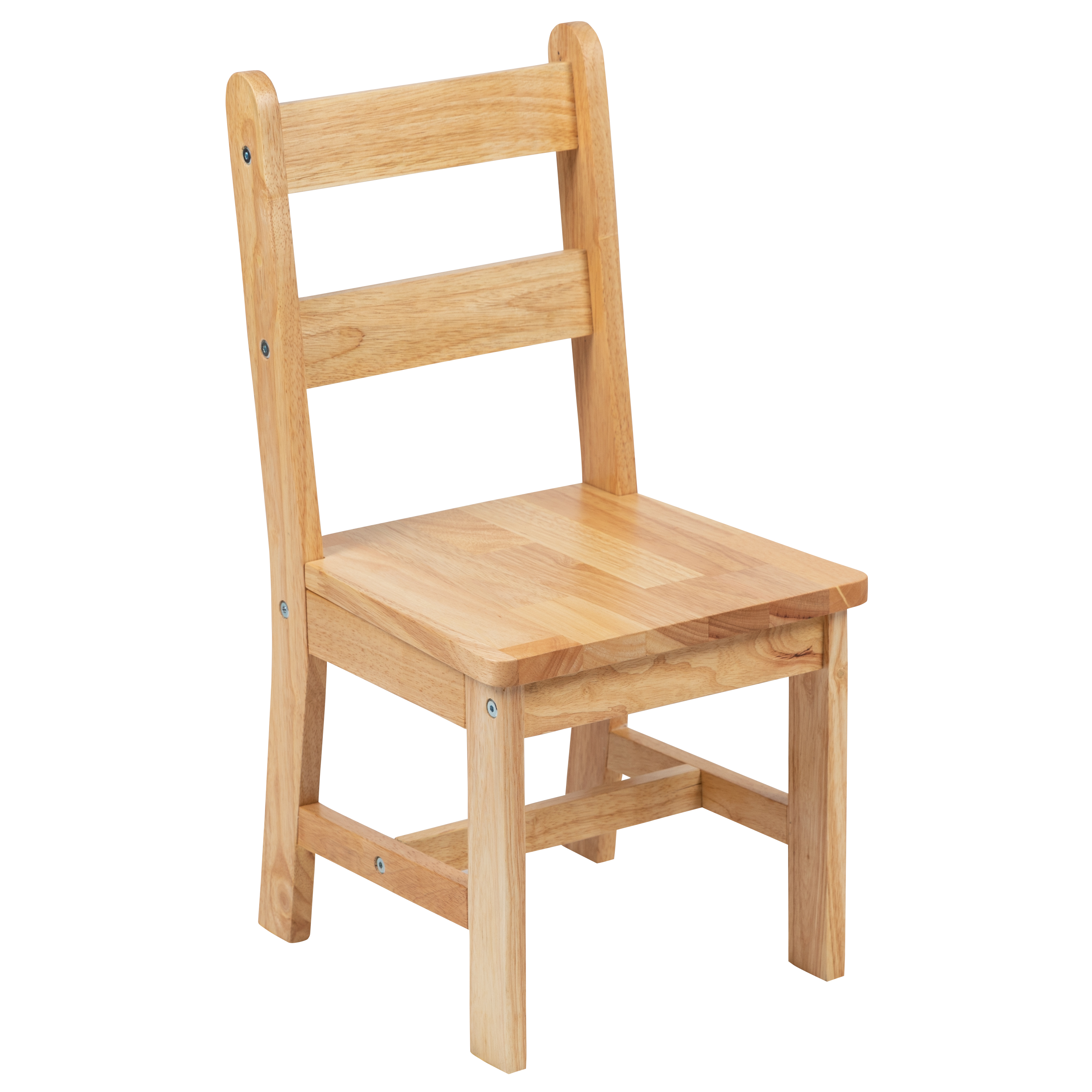 Juego de mesa y silla de madera maciza para niños de 3 piezas para sala de juegos, cocina - blanco - Imagen 13 de 37