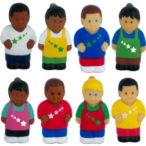 All Star Kids Multicultural Children Figurines, Set of 8