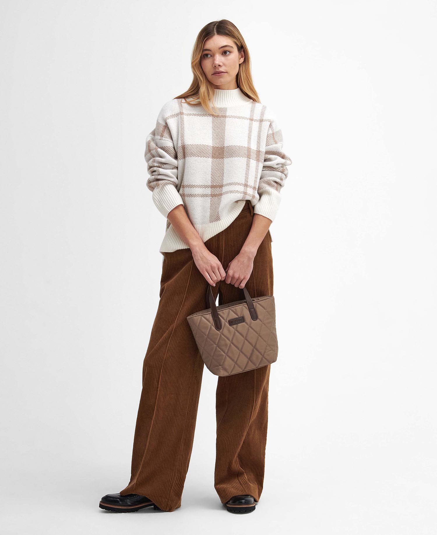 Deanna Tartan High-Neck Jumper image number 1