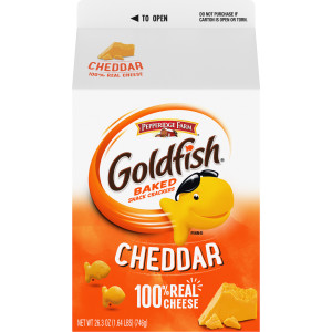 Pepperidge Farm® Goldfish® Crackers, Cheddar, 26.3-oz. Carton