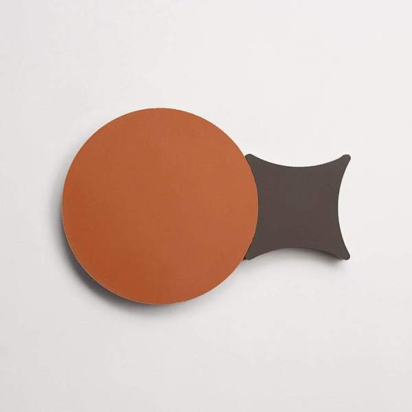 cement: pavimenti act I | sofia circle + losange | matte | flowerpot + charcoal | sample
