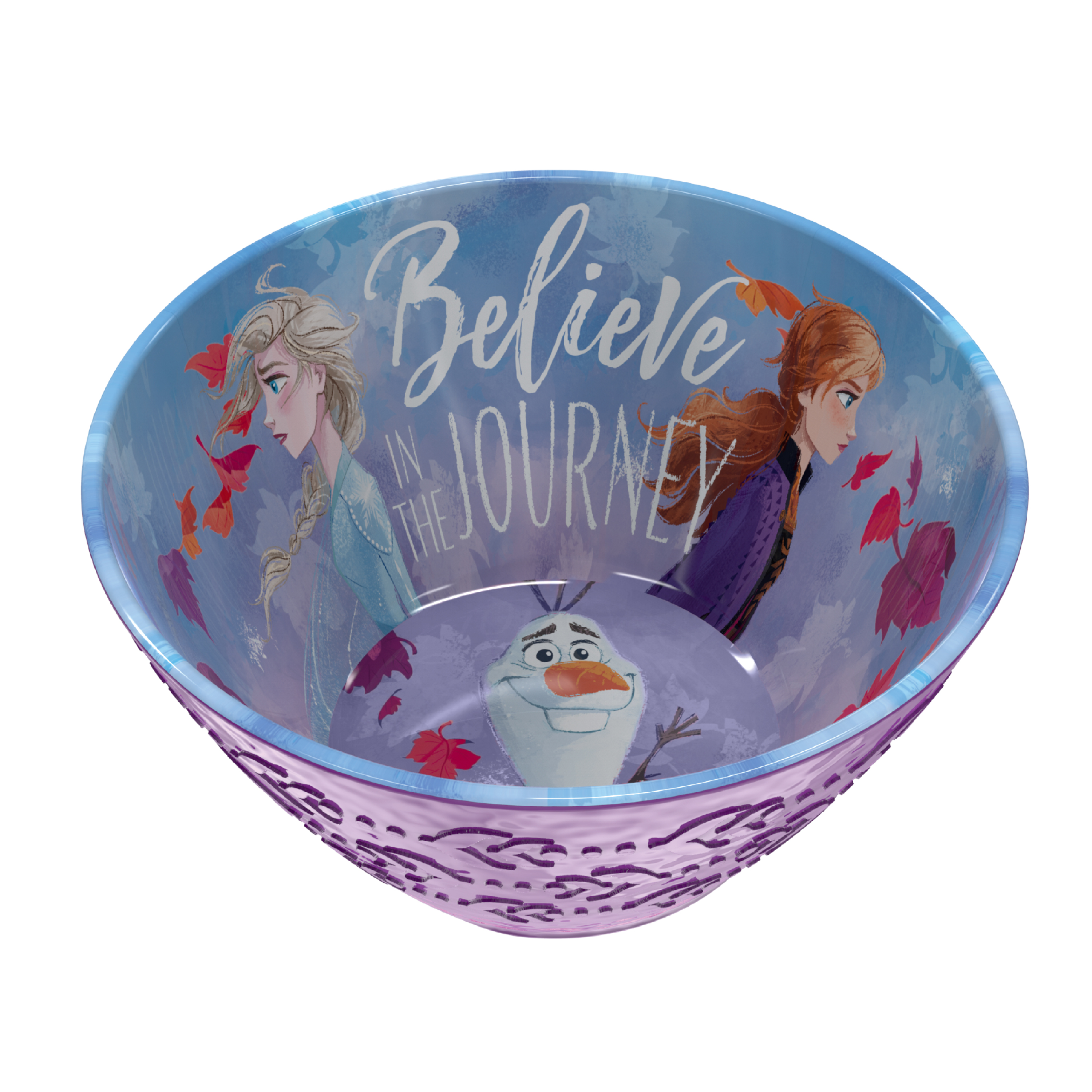 Disney Frozen 2 Movie Kids Plate and Bowl Set, Anna, Elsa & Olaf, 4-piece set slideshow image 2