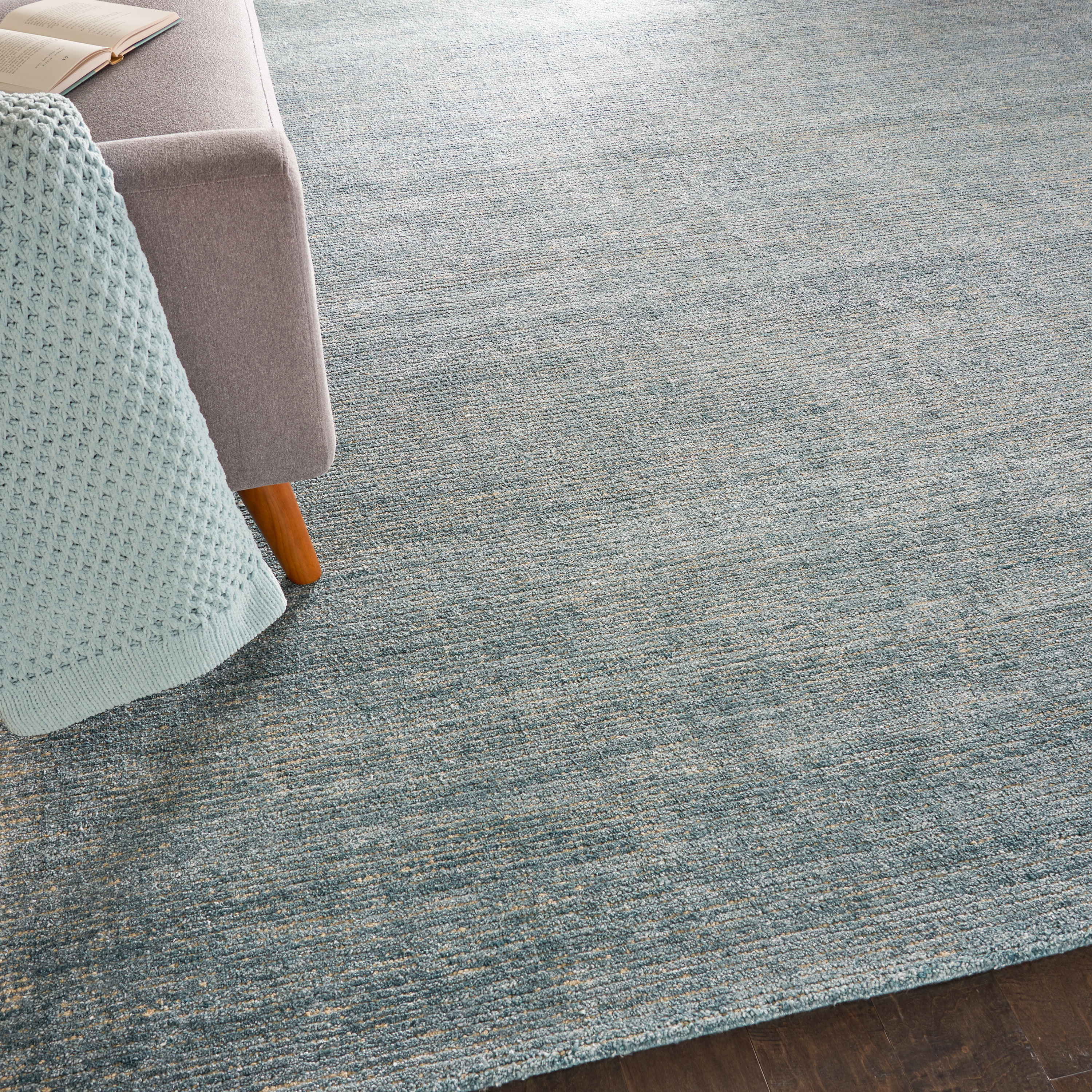 Nourison Weston 9'6" x 13' Seafoam Modern Indoor Rug