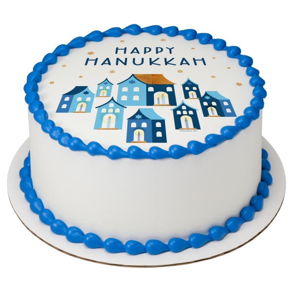 Happy Hanukkah PhotoCake® Edible Image®