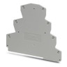 Terminal Block End Cover Gray 104.5 L x 2.2 W x 92.1 H mm