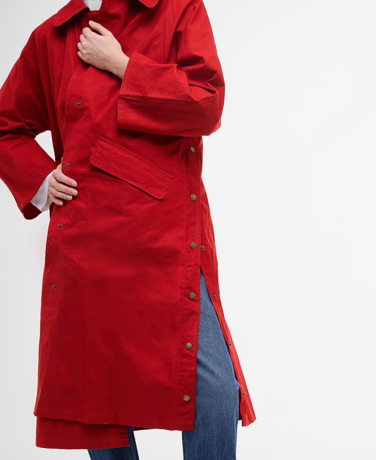Barbour The Edit by Alexa Lizzy Showerproof Car Coat image number 5