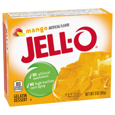 Jell-O Mango Gelatin Dessert, 3 oz Box
