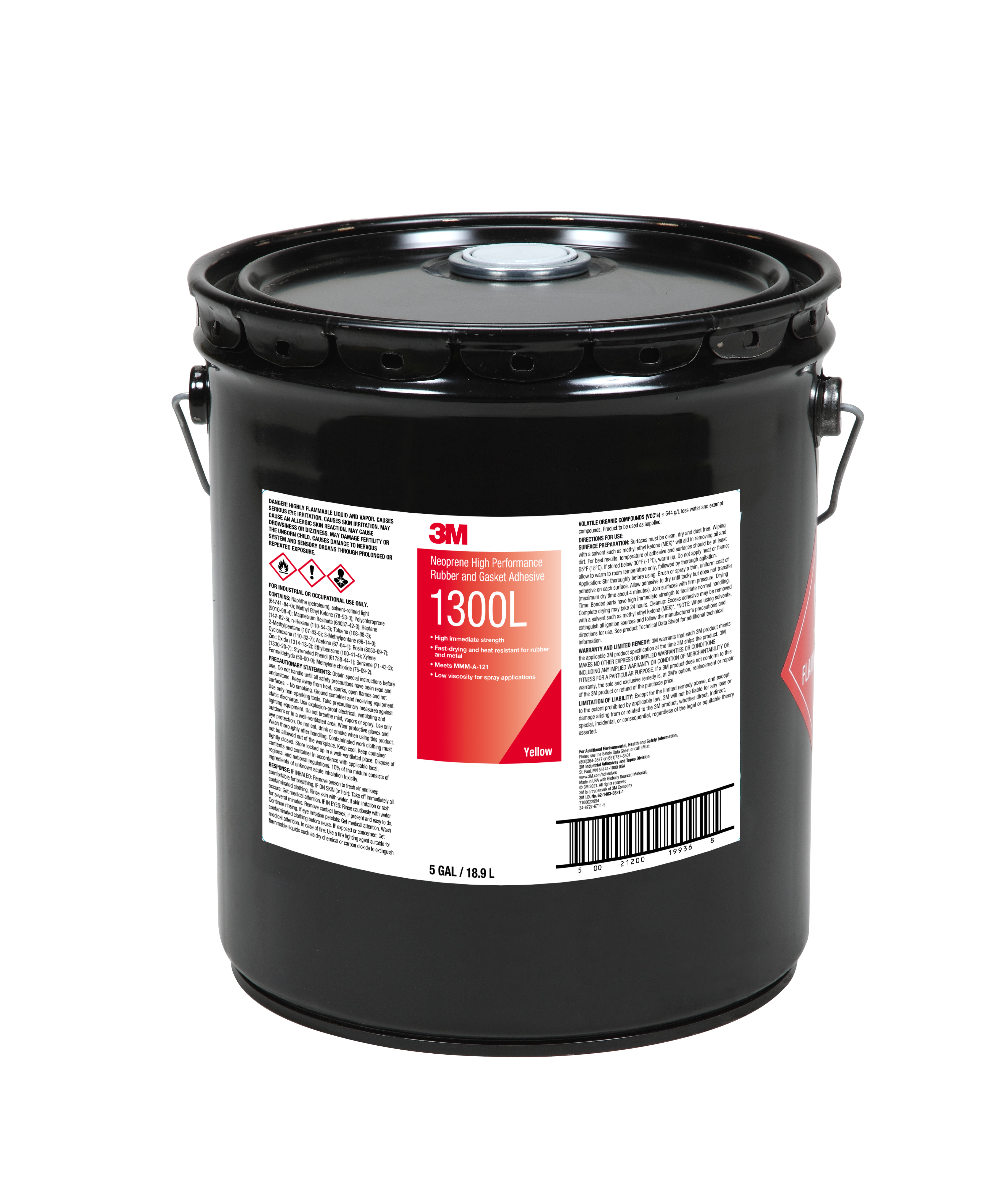 SKU 7100022994 | 3M™ Neoprene High Performance Rubber and Gasket Adhesive 1300L