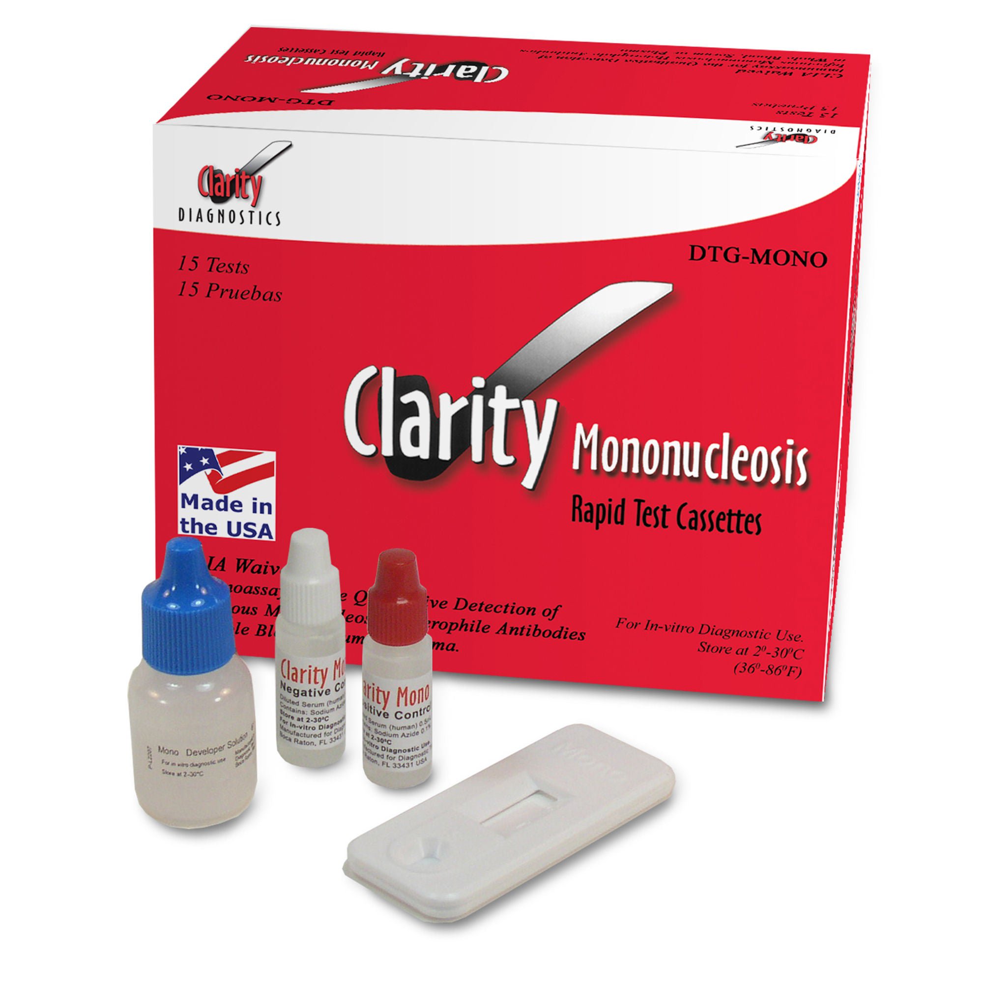 Clarity® Infectious Mononucleosis Infectious Disease Immunoassay Test Kit