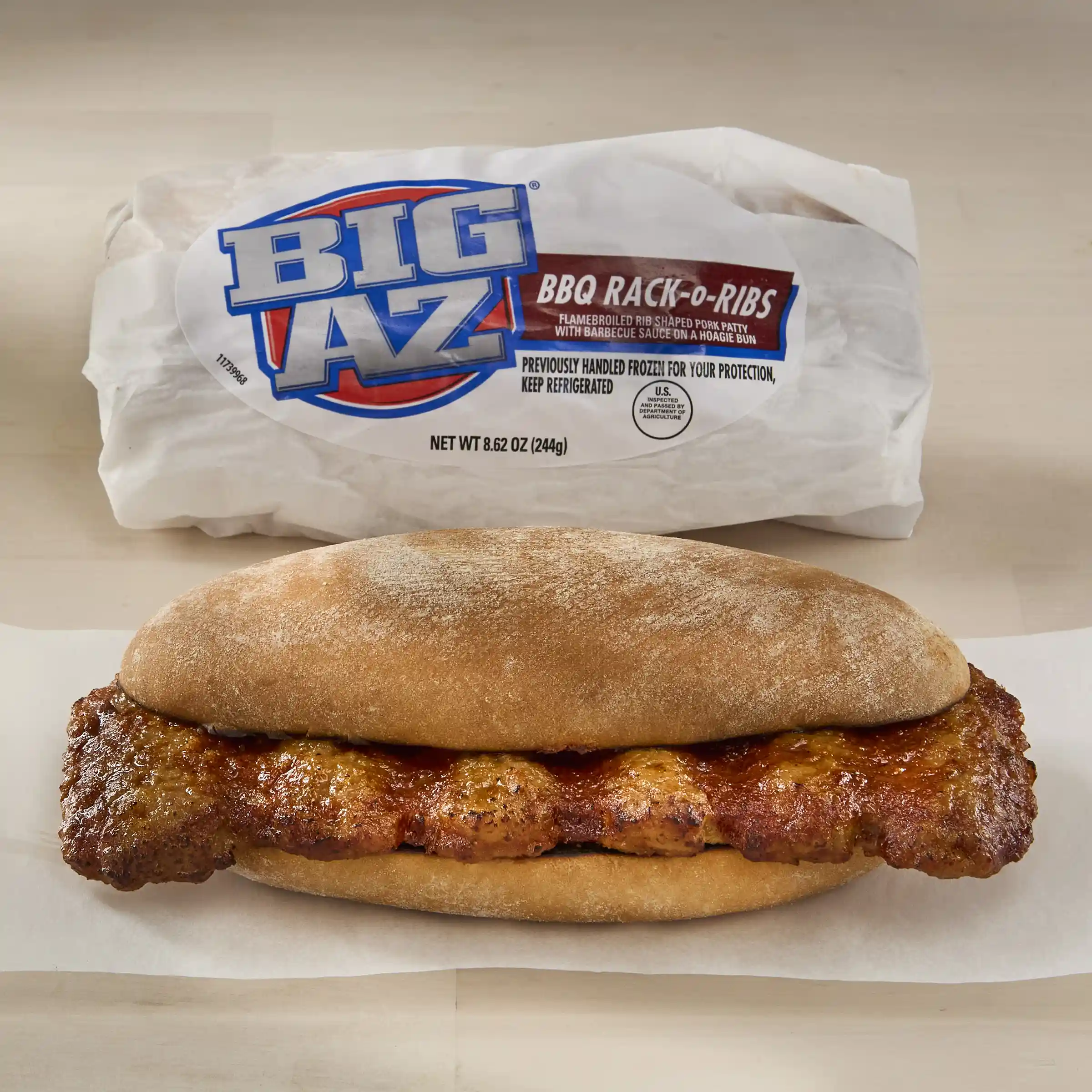 Big AZ® Rack-O-Ribs BBQ Pork Rib Sandwich_image_1